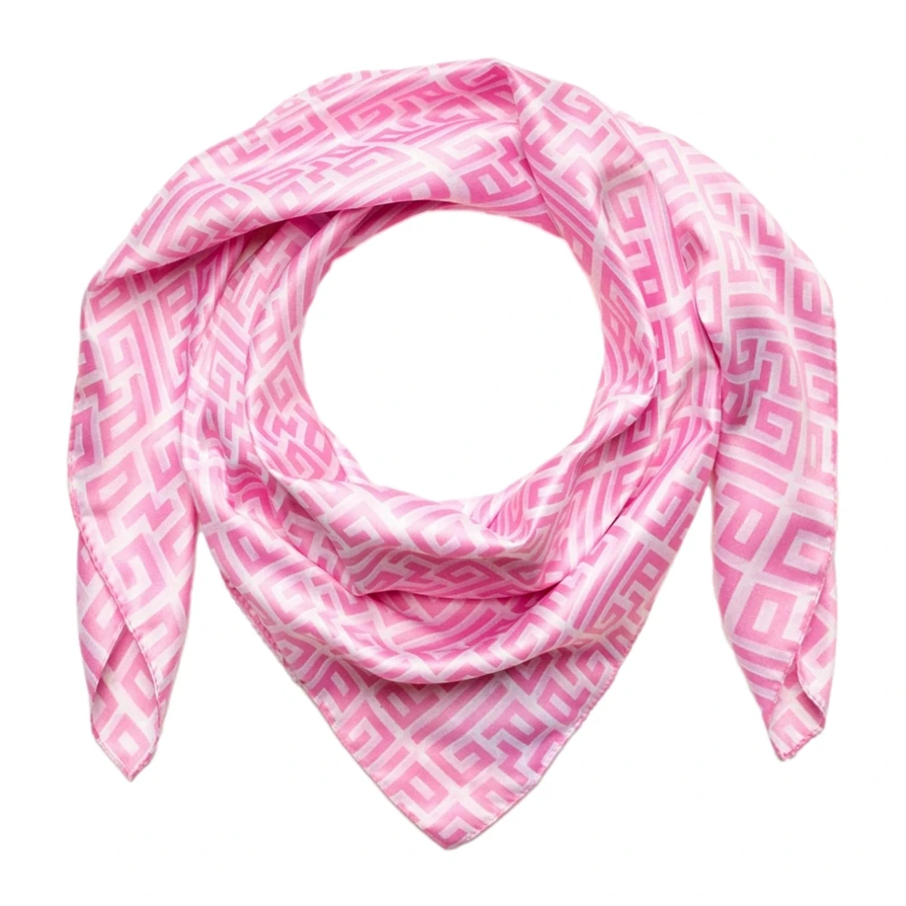 Gaëlle Paris Roze Allover Print Sjaal Pink Dames