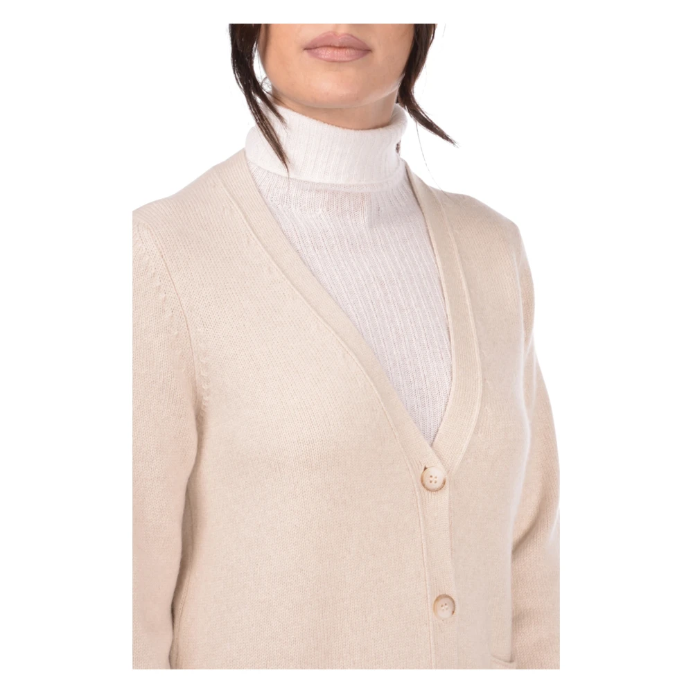 Gran Sasso Stijlvolle Cardigan voor Mannen Beige Dames