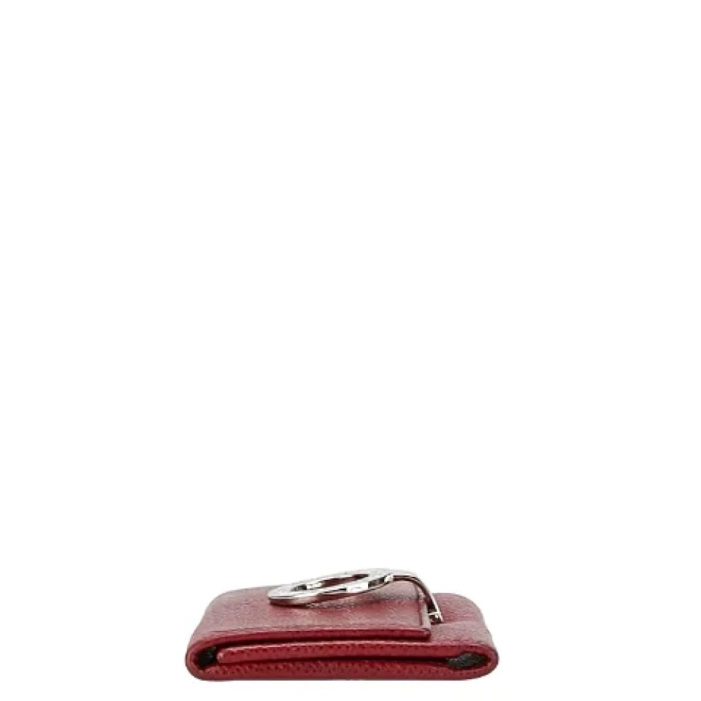 Bvlgari Vintage Pre-owned Leather key-holders Red Dames