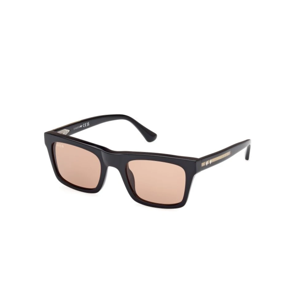 Web Eyewear Black Sunglasses, Male, 52 Mm, Stylish Sunglasses Square Glossy