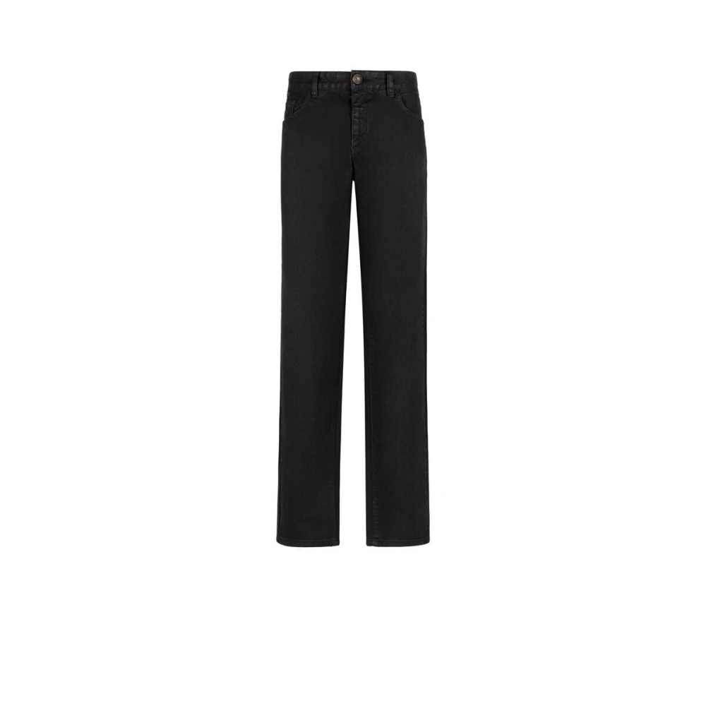 Roberto Cavalli Mid-Rise Straight-Leg Jeans Blue, Herr