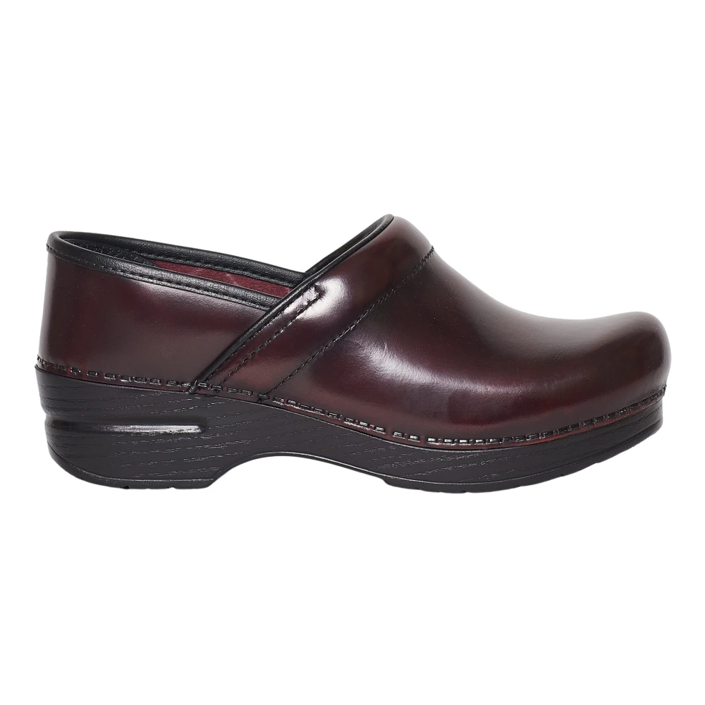 Dansko Brun läder slip-on skor Brown, Dam