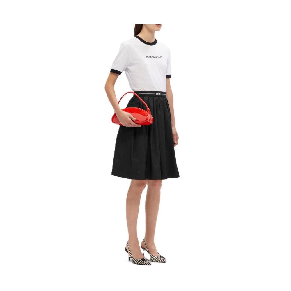 Msgm Katoenen rok voor vrouwen Black Dames