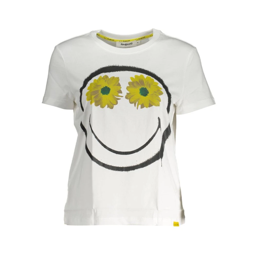 Desigual Women's White Cotton Top