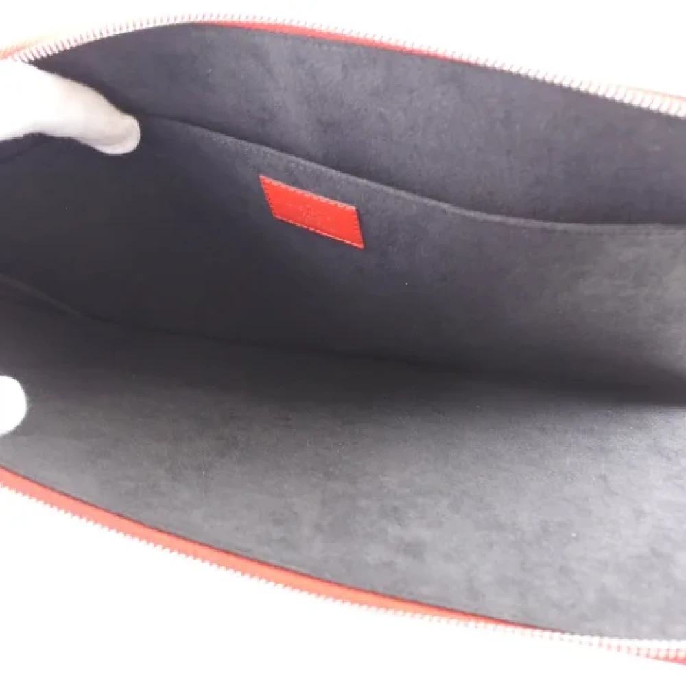 Louis Vuitton Vintage Pre-owned Leather clutches Red Dames
