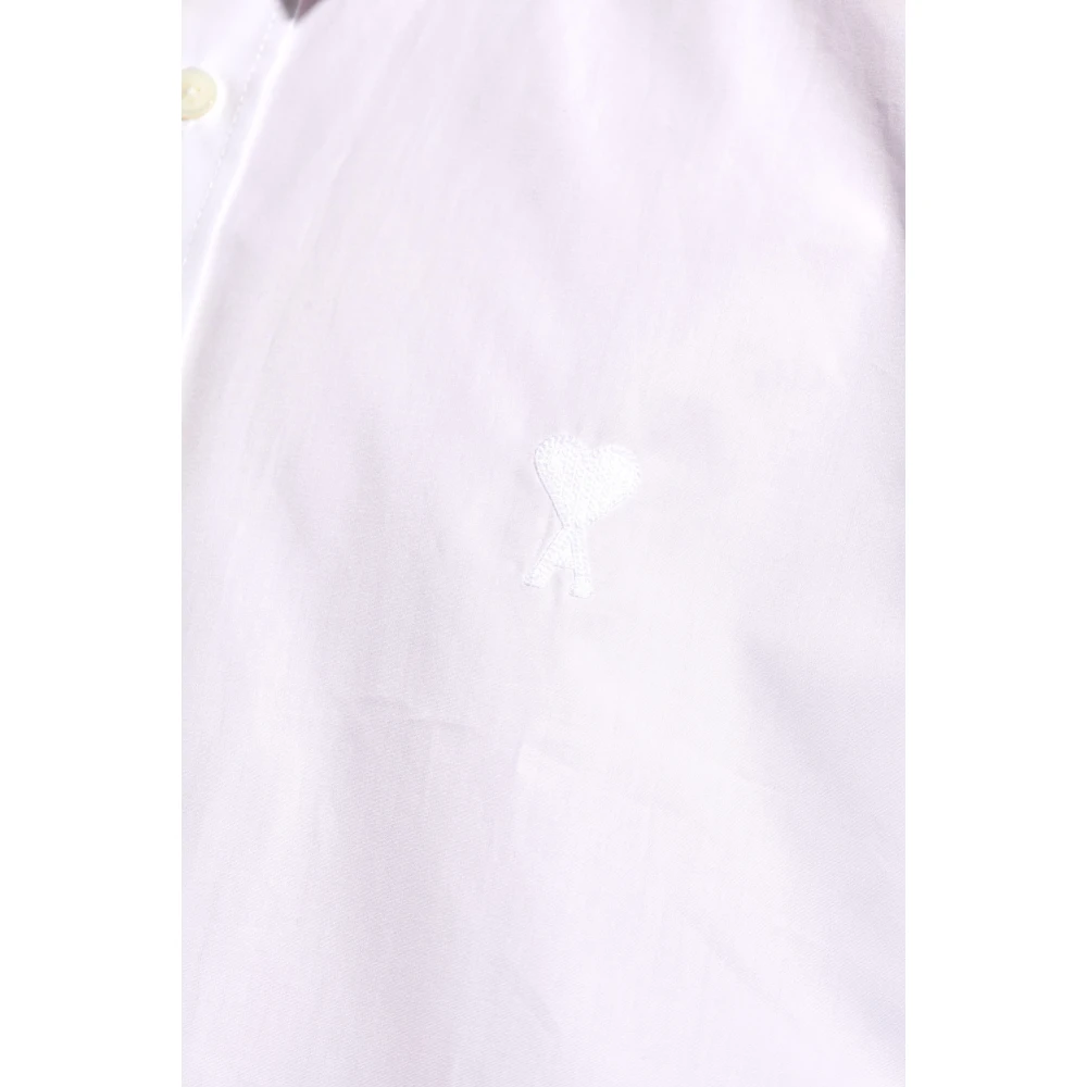 Ami Paris Shirt met logo White Heren