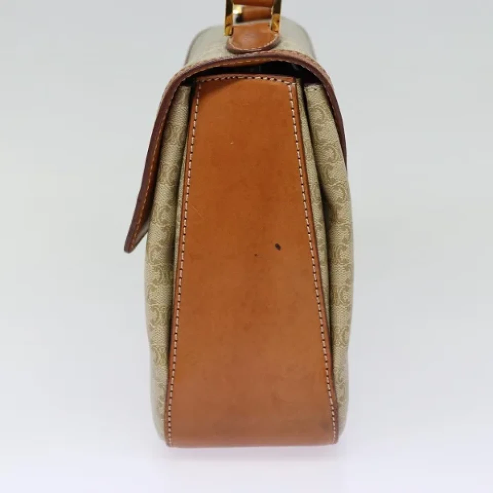 Celine Vintage Pre-owned Canvas handbags Beige Dames