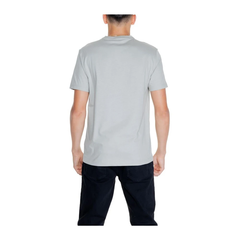 Calvin Klein Klassiek Grijs Katoenen T-Shirt voor Mannen Gray Heren