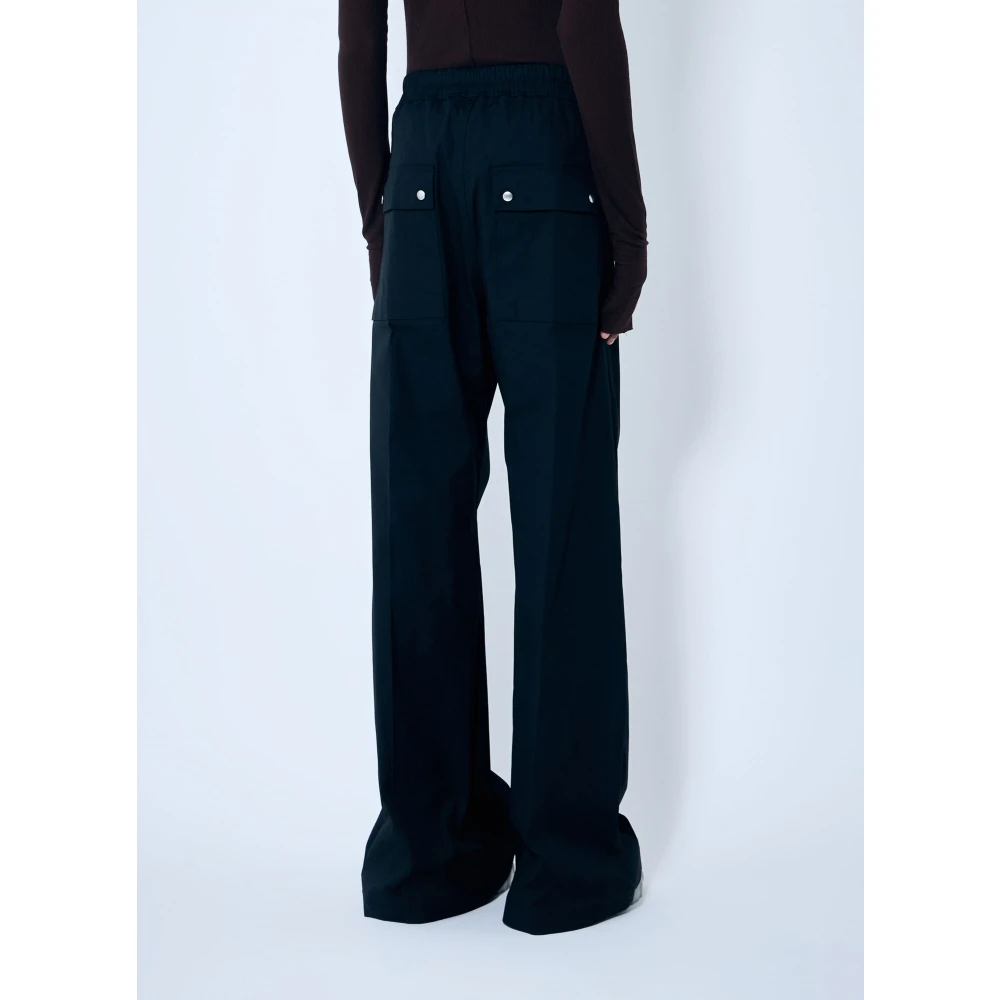 Rick Owens Cargo Track Pants Katoenmix Weefsel Black Heren