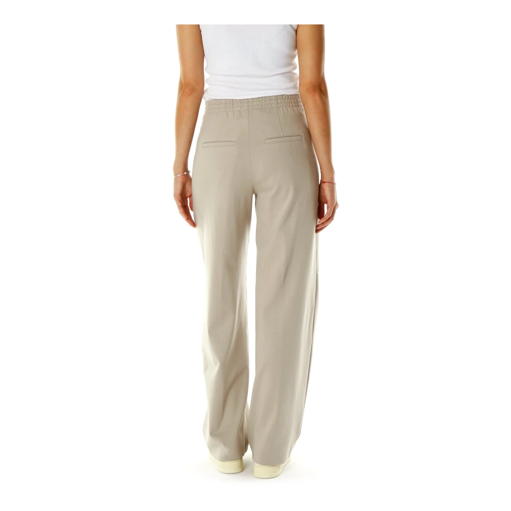 drykorn Barrel Leg Mid Waist Pants Beige Dames