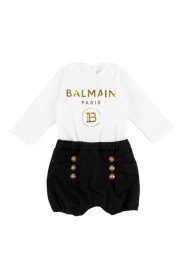 Elegant Halm Jumpsuit med Långa ärmar och Räfflade Manschetter