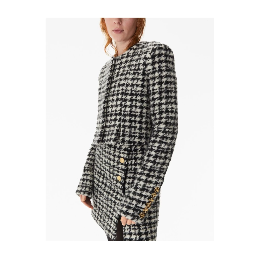 Nina Ricci Houndstooth Jacks Wit Zwart Multicolor Dames