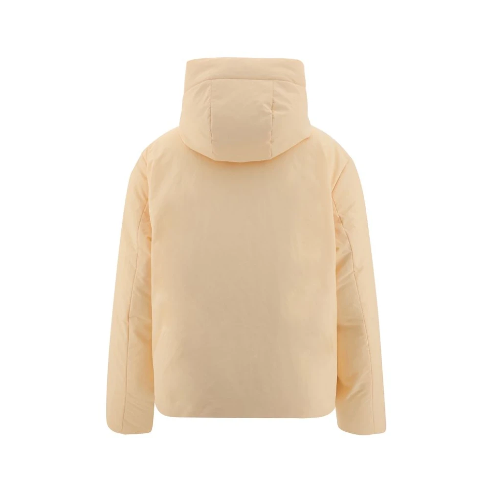 Jil Sander Gewatteerde capuchonjas Beige Dames