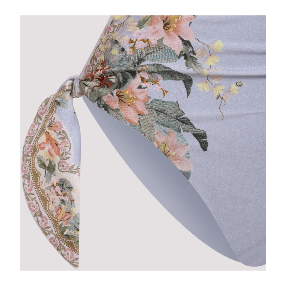 Zimmermann Blauwe Bloemen Sjaal Stropdas Multicolor Dames
