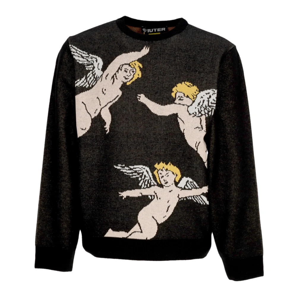Iuter Kust Print Jumper Sweater Black Heren