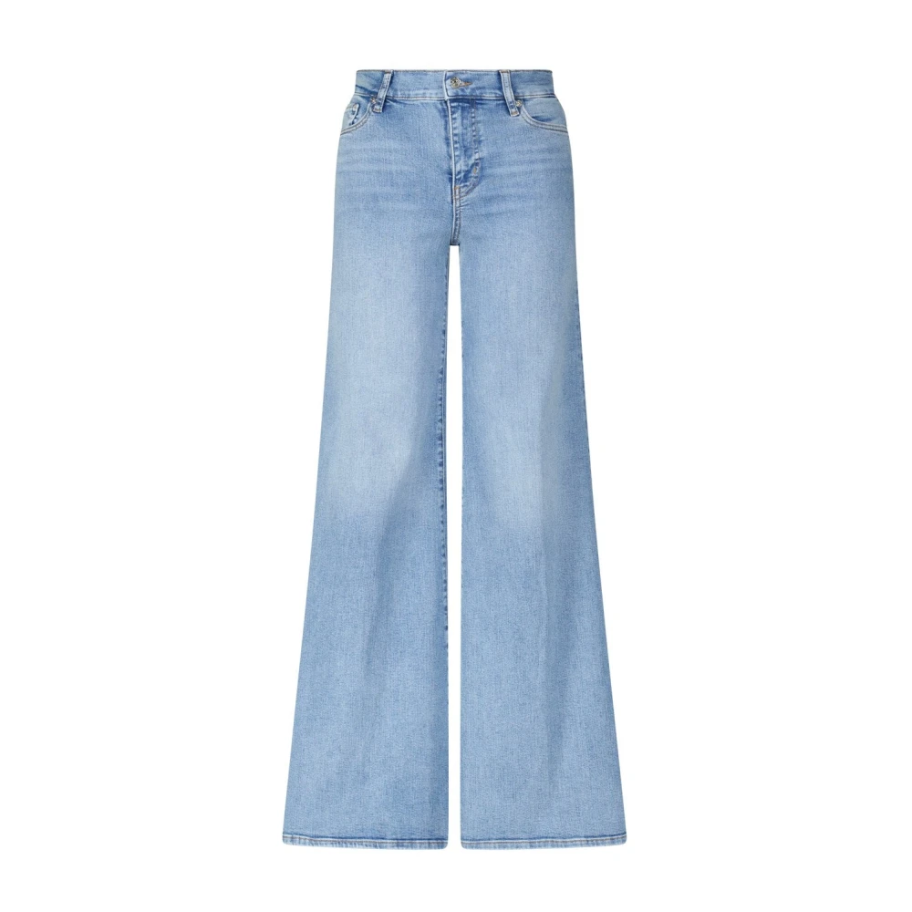 Frame Wijde Pijp Palazzo Jeans Blue Dames
