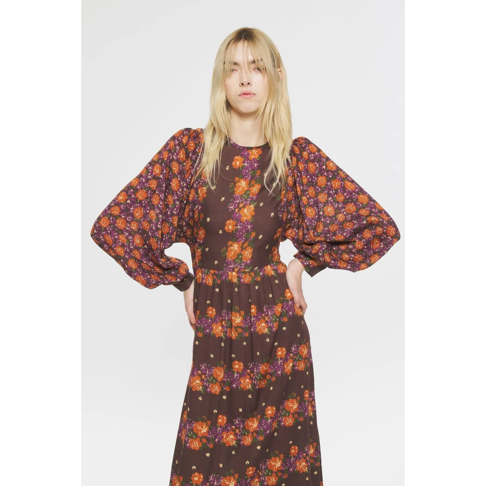 Antik batik Bruine Magalie Jurk Brown Dames