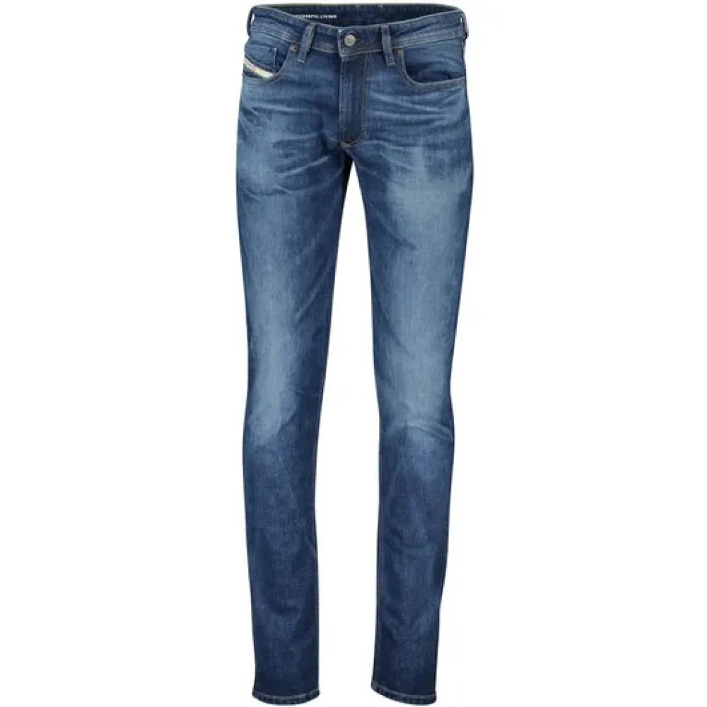 Diesel Blauwe Denim 5-Pocket Jeans Blue Heren