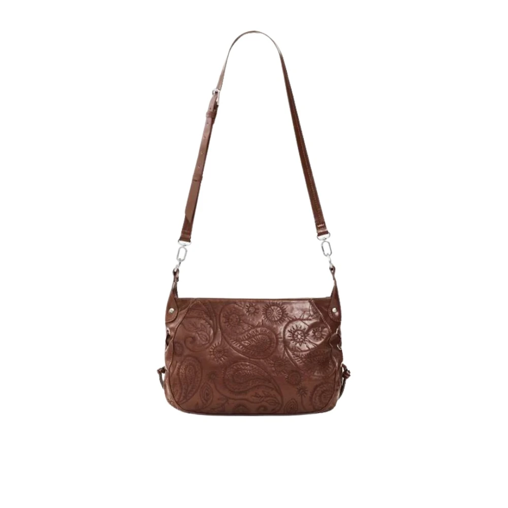 Desigual Bolso De Hombro Rectangular Bags Mujer Marrón 