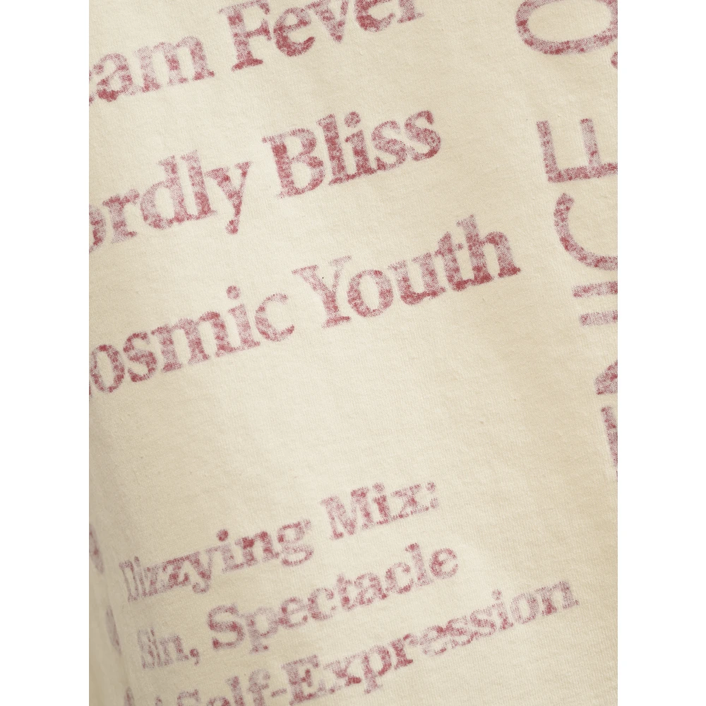 Golden Goose Journey Slim T-shirt Katoen Jersey Beige Dames