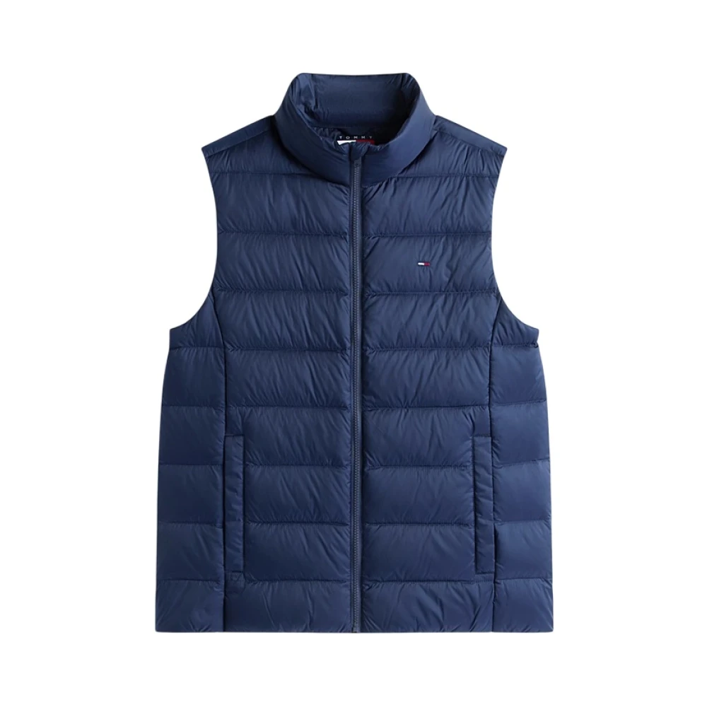 Tommy Jeans Men's Blue Waistcoats, M, Coats