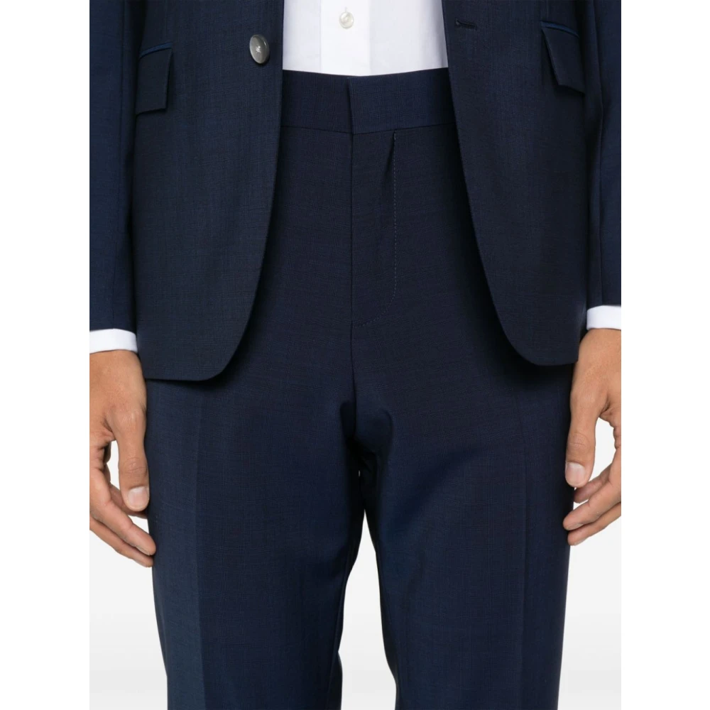Hugo Boss Navy Blue Jurk met knopen Blue Heren