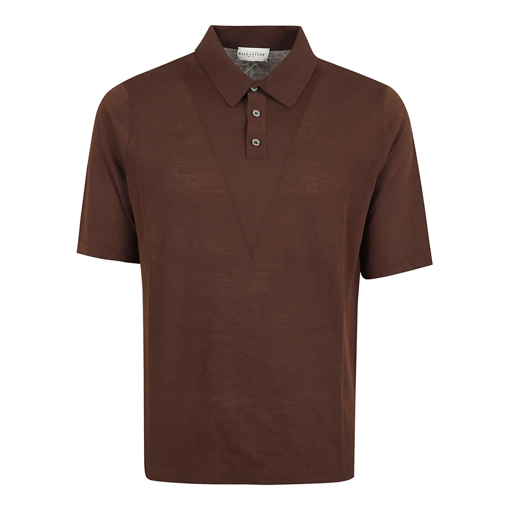 Ballantyne Men's Brown B2w026 Polo Shirt - Polo Shirts - L - Tops