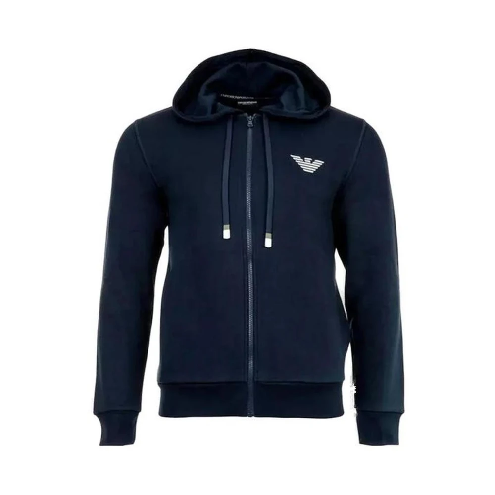 Emporio Armani Mannen Sweatshirt Herfst Winter Collectie Blue Heren
