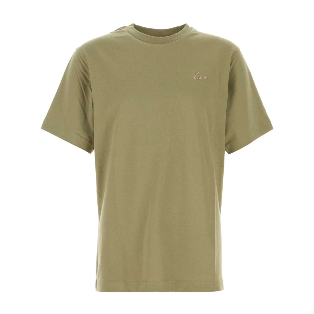 Kenzo Men's Green T-Shirts, S, Signature T-Shirt