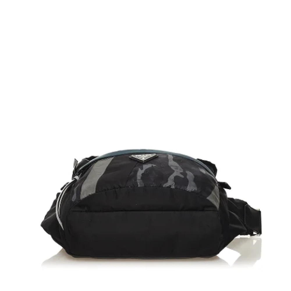 Prada Vintage Pre-owned Nylon crossbody-bags Black Dames