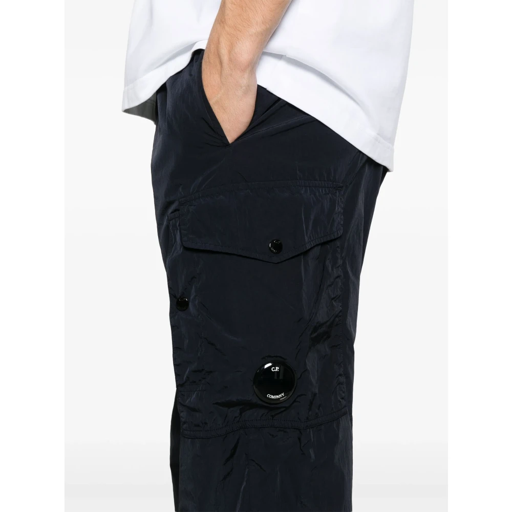 C.P. Company Blauwe Cargo Broek met Verstelbare Taille Blue Heren