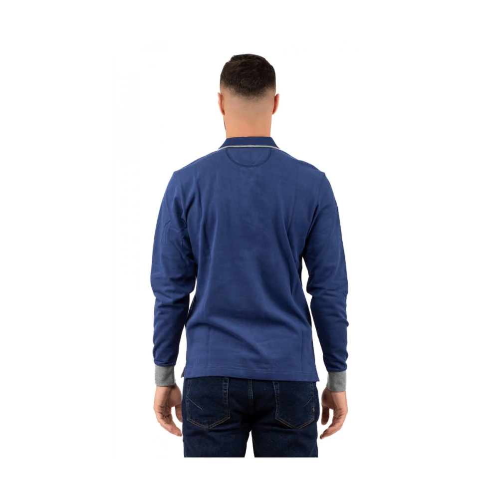 LA MARTINA Heren Polo Klassieke Stijl Blue Heren