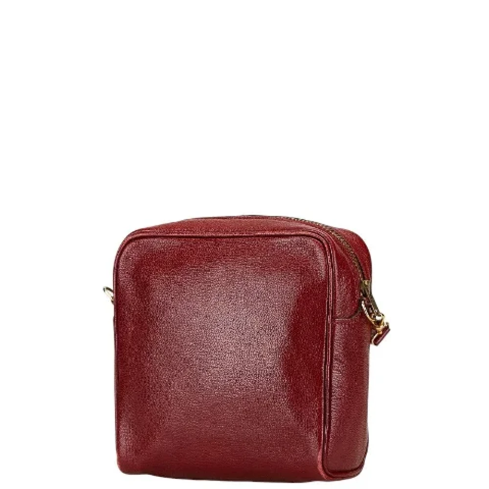 Hermès Vintage Pre-owned Leather shoulder-bags Red Dames