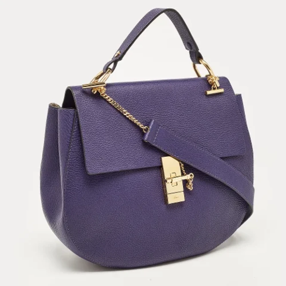 Chloé Pre-owned Leather handbags Purple Dames