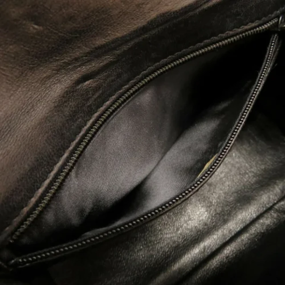 Chanel Vintage Pre-owned Suede shoulder-bags Black Dames