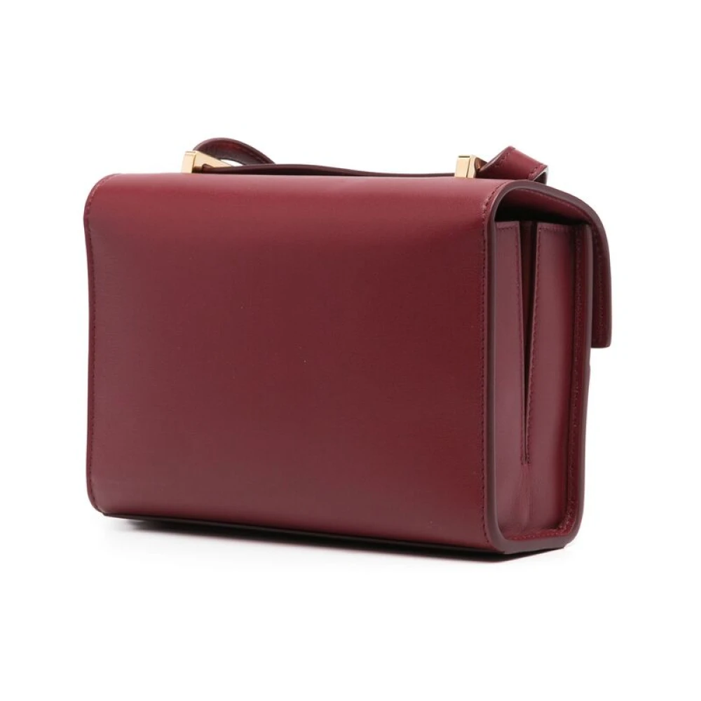Savette Rode Bordeaux Foldover Schoudertas Red Dames