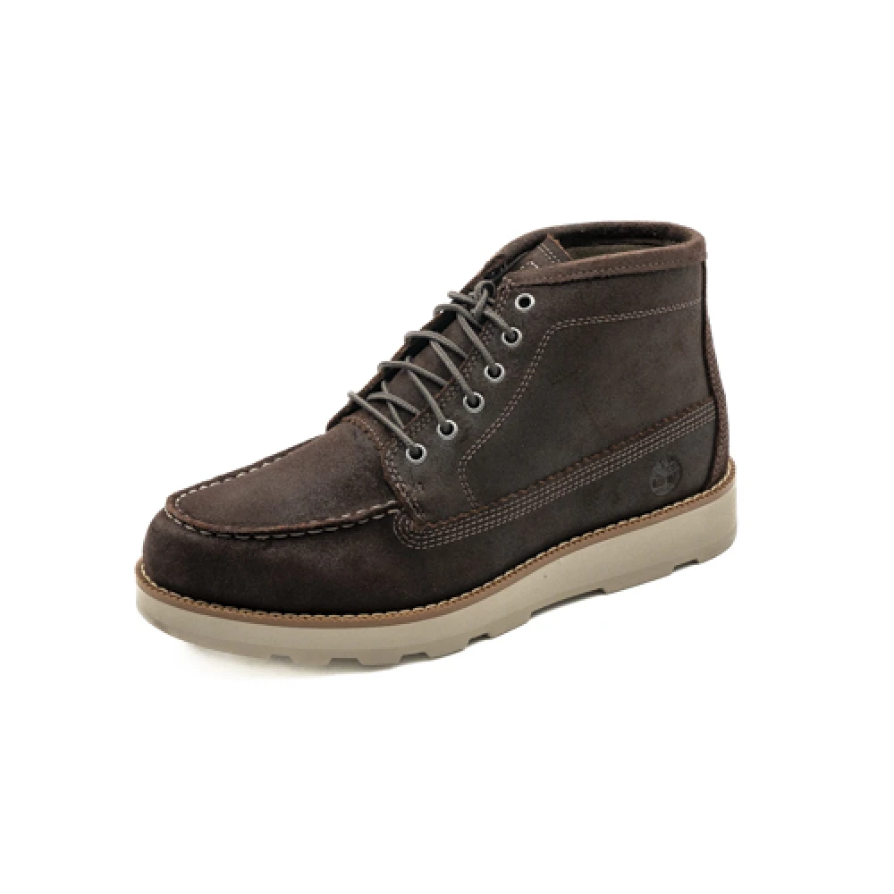 Timberland Ragazzo Marron Stivaletti In Camoscio Britton Mills - Immagine 5
