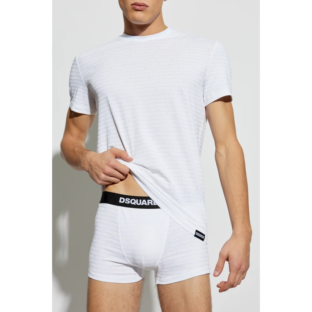 Dsquared2 Set: T-shirt en boxershorts White Heren