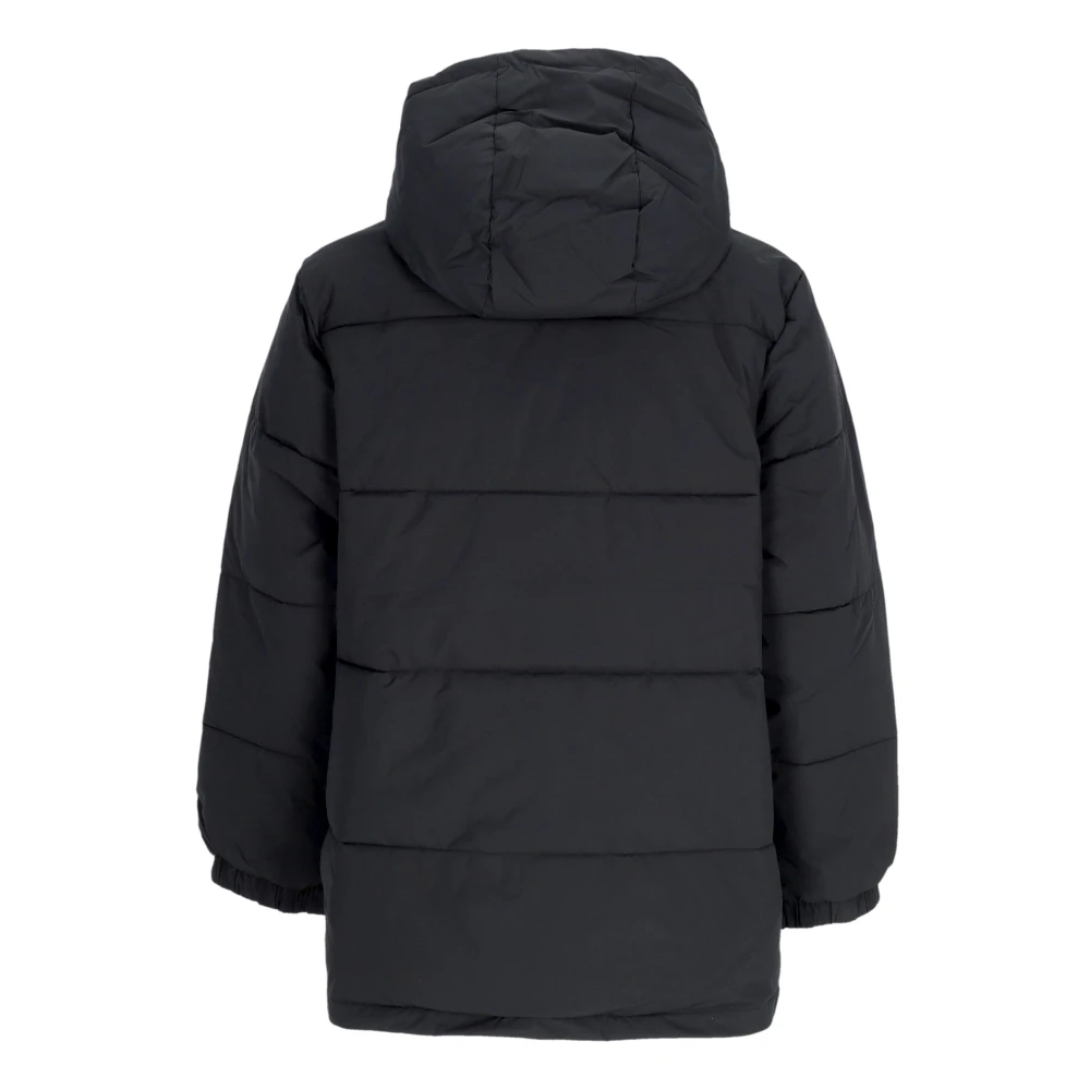 Obey Zwarte Puffer Donsjas met Hoge Kraag Black Heren
