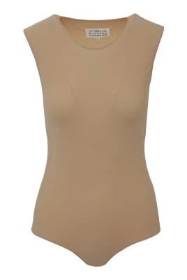 Snap Button Crewneck Sleeveless Top