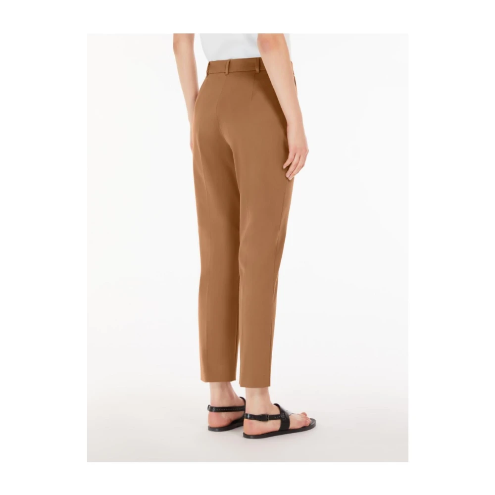 Max Mara Katoenen Broek Brown Dames