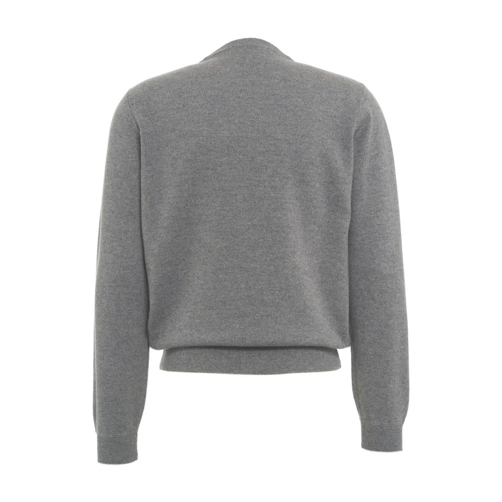 Gender Merino Gebreide Trui Gray Heren