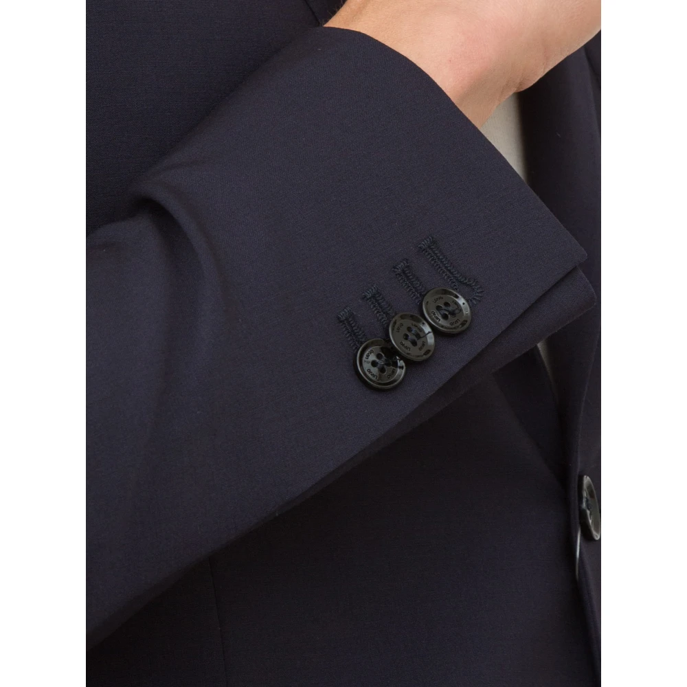 Liu Jo Blauwe Wollen Blazer Jas Blue Heren