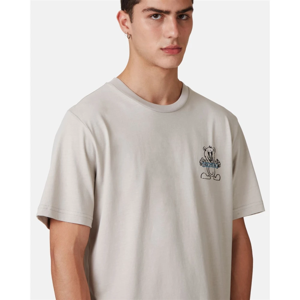 Iceberg T-shirt met cartoonafbeeldingen Gray Heren