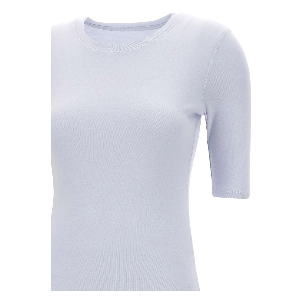 closed Pastelblauwe Wol Modal T-shirt Blue Dames