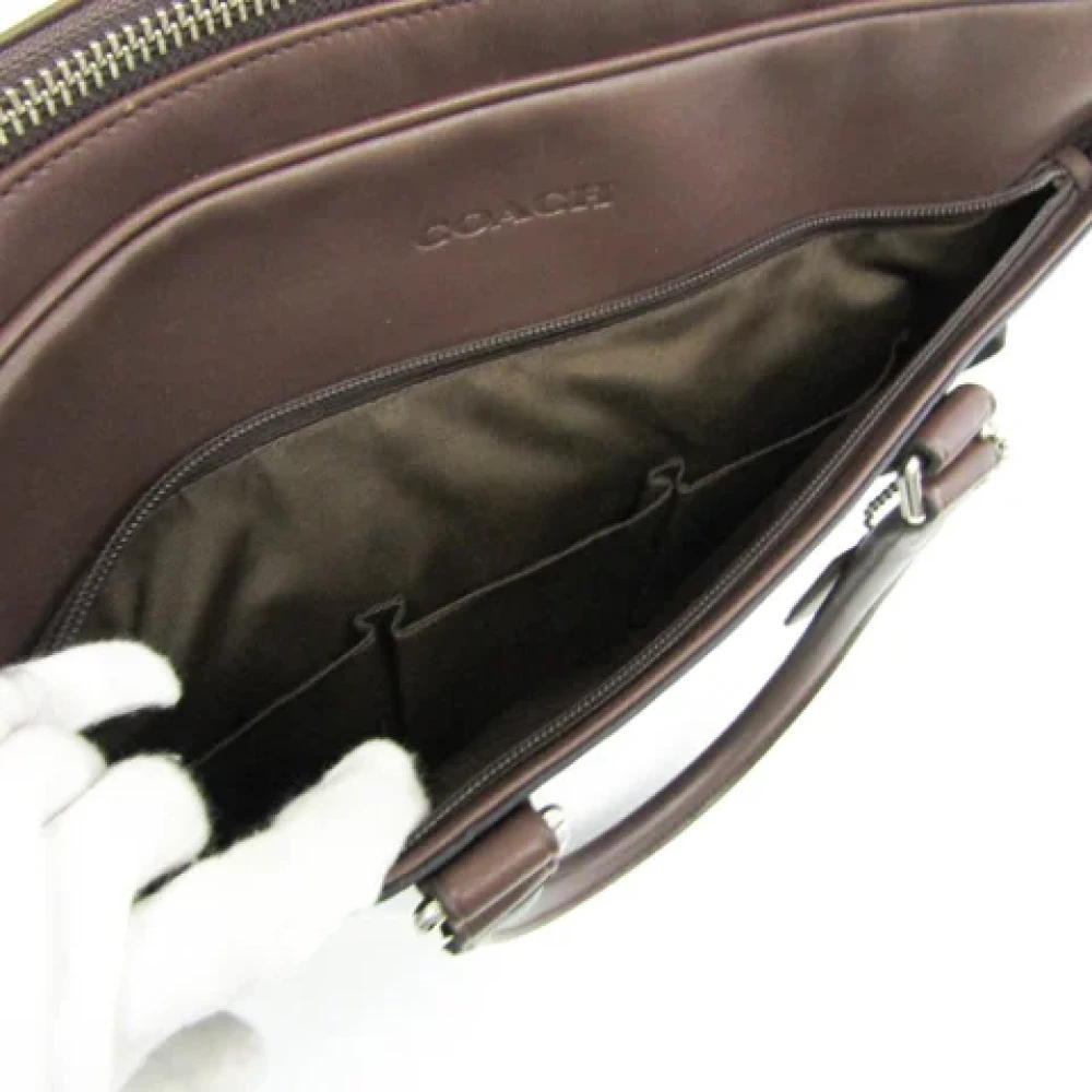 Coach Pre-owned Leather handbags Black Dames