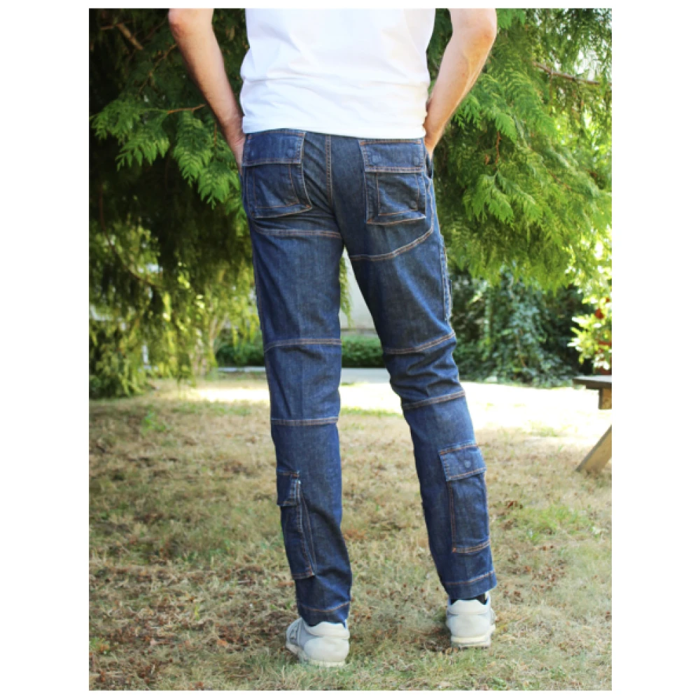 aeronautica militare Straight Jeans Blue Heren