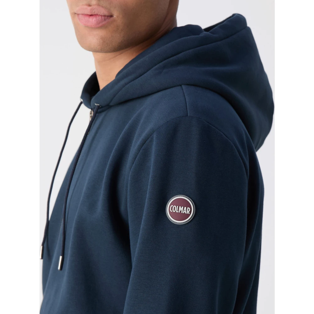 Colmar Blauwe Zip Hoodie Sweater Blue Heren