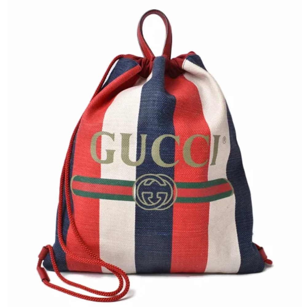 Gucci Vintage Pre-owned Canvas backpacks Multicolor Dames