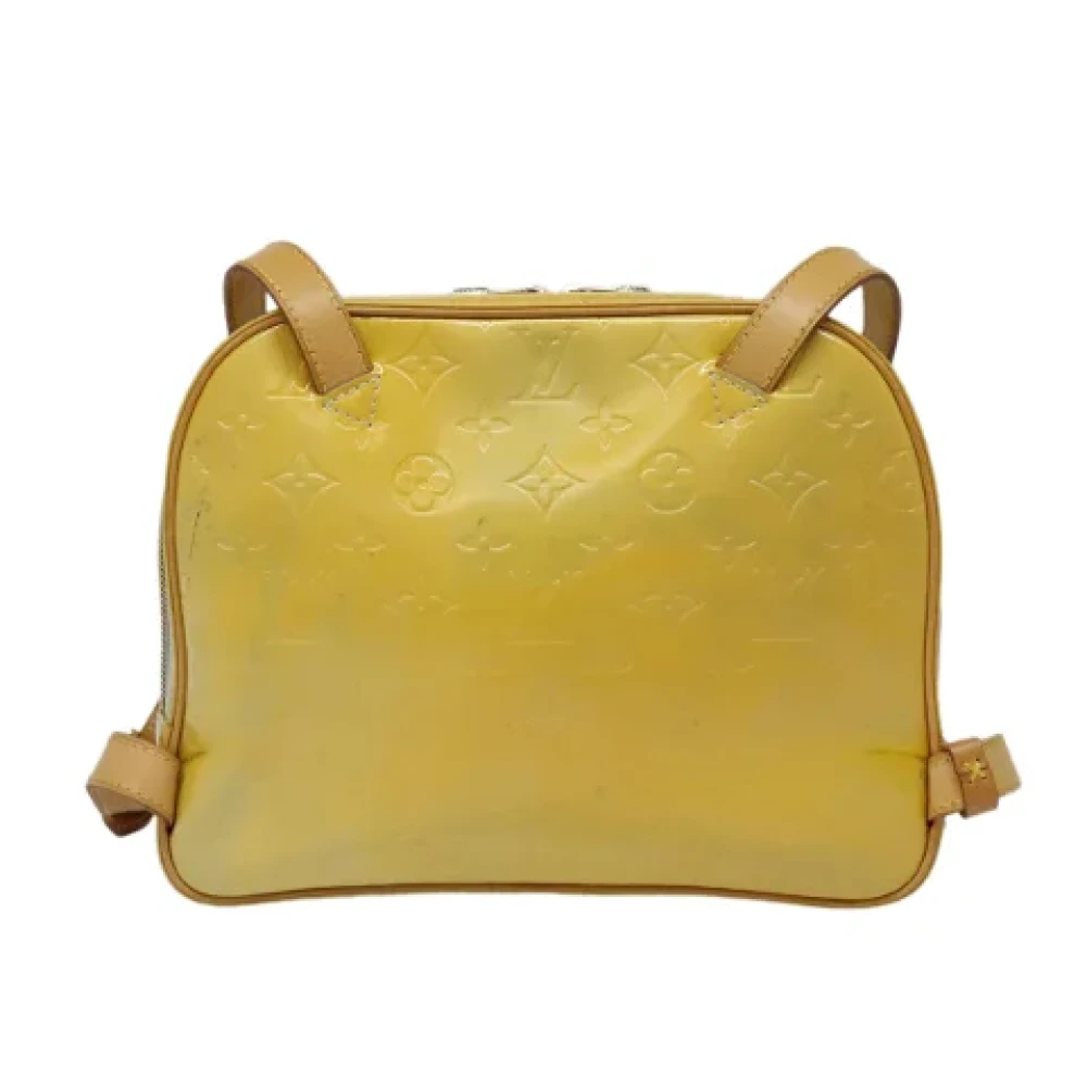 Louis Vuitton Vintage Pre-owned Leather backpacks Beige Dames